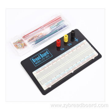 830 points electronic prototype breadboard and jumper wire